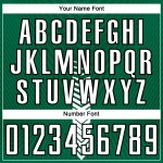 Maillot de football blanc et noir Kelly Shapes personnalisé Green Arrow, sublimation Maillot de football blanc et noir Kelly Shapes personnalisé Green Arrow, sublimation