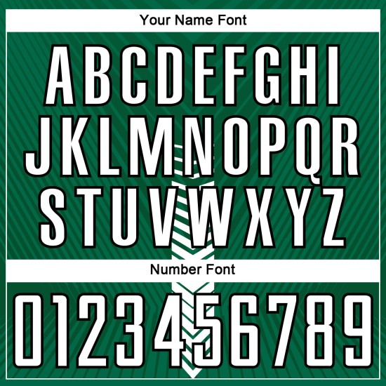 Maillot de football blanc et noir Kelly Shapes personnalisé Green Arrow, sublimation Maillot de football blanc et noir Kelly Shapes personnalisé Green Arrow, sublimation