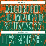 Maillot de football personnalisé Kelly, uniforme vert, orange et blanc, sublimation