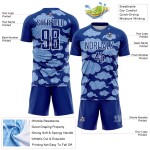 Maillot de football Cloud, modèle uniforme, blanc, sublimation, personnalisé, royal