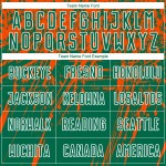 Maillot de football personnalisé Kelly, uniforme vert, orange et blanc, sublimation